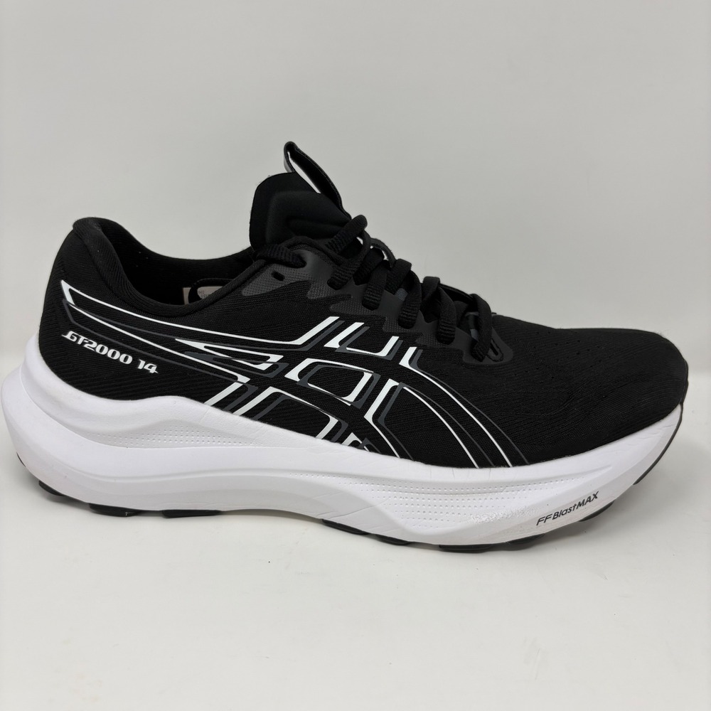 ASICS GT-2000 14 Women's Size 8 Black White Athletic Running Shoes